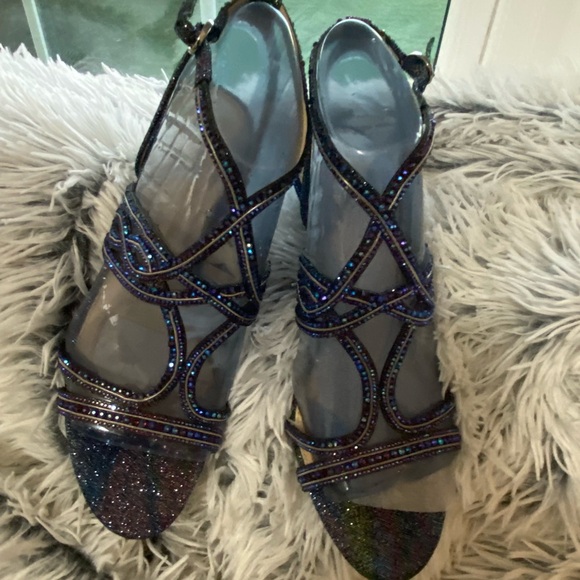 New in box- Dressy 2in. strappy heel.  Beautiful shoe. Holidays parties! - Picture 2 of 6